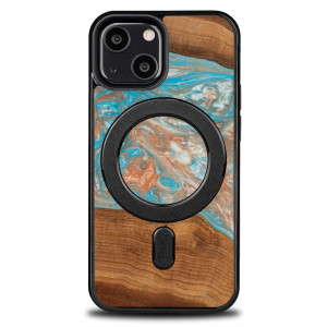Etui Bewood Unique na iPhone 13 Mini - Planets - Saturn z MagSafe