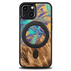 Etui Bewood Unique na iPhone 13 Mini - Planets - Merkury z MagSafe