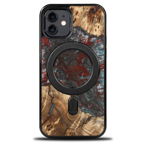 Etui Bewood Unique na iPhone 12 / 12 Pro - Planets - Pluton z MagSafe