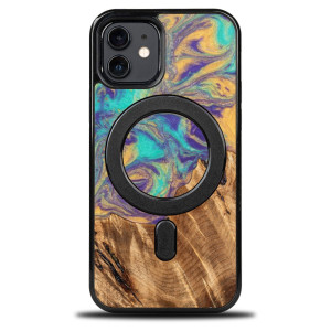 Etui Bewood Unique na iPhone 12 / 12 Pro - Planets - Merkury z MagSafe