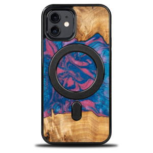 Etui Bewood Unique na iPhone 12 / 12 Pro - Neons - Vegas z MagSafe