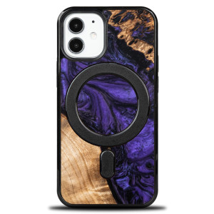 Etui Bewood Unique na iPhone 12 Mini - Violet z MagSafe