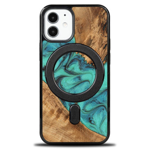 Etui Bewood Unique na iPhone 12 Mini - Turquoise z MagSafe