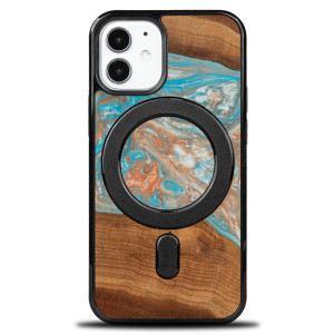Etui Bewood Unique na iPhone 12 Mini - Planets - Saturn z MagSafe