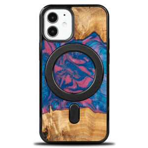 Etui Bewood Unique na iPhone 12 Mini - Neons - Vegas z MagSafe