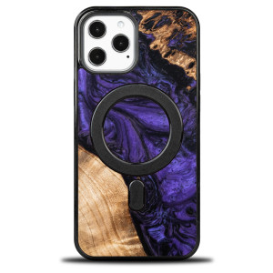 Etui Bewood Unique na iPhone 12 Pro Max - Violet z MagSafe
