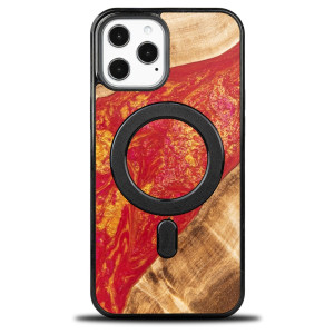Etui Bewood Unique na iPhone 12 Pro Max - Neons - Paris z MagSafe