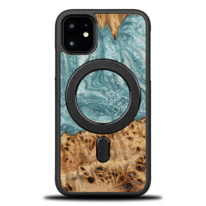 Etui Bewood Unique na iPhone 11 - Planets - Uran z MagSafe