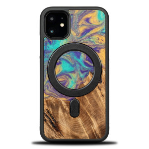 Etui Bewood Unique na iPhone 11 - Planets - Merkury z MagSafe