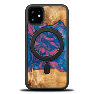Etui Bewood Unique na iPhone 11 - Neons - Vegas z MagSafe