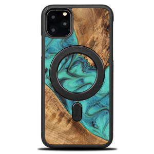 Etui Bewood Unique na iPhone 11 Pro Max - Turquoise z MagSafe