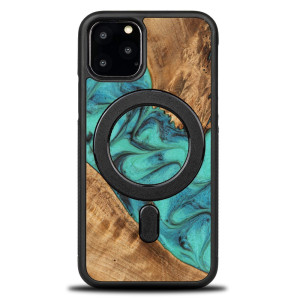 Etui Bewood Unique na iPhone 11 Pro - Turquoise z MagSafe
