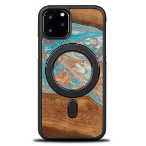 Etui Bewood Unique na iPhone 11 Pro - Planets - Saturn z MagSafe