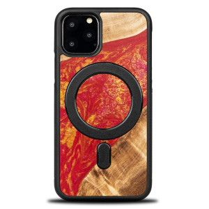 Etui Bewood Unique na iPhone 11 Pro - Neons - Paris z MagSafe