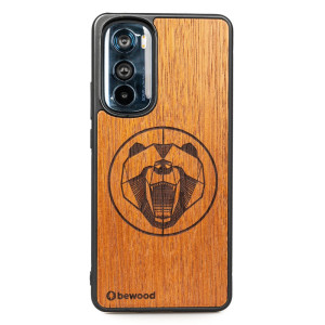 Drewniane Etui Bewood Motorola Edge 30 NIEDŹWIEDŹ MERBAU