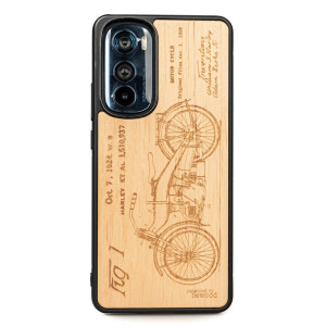 Drewniane Etui Bewood Motorola Edge 30 HARLEY PATENT ANIEGRE