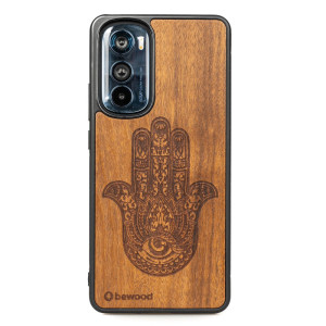 Drewniane Etui Bewood Motorola Edge 30 HAMSA IMBUIA