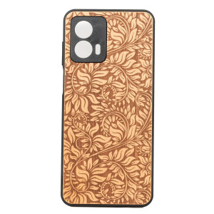 Drewniane Etui Bewood Motorola G53 5G LIŚCIE JABŁOŃ