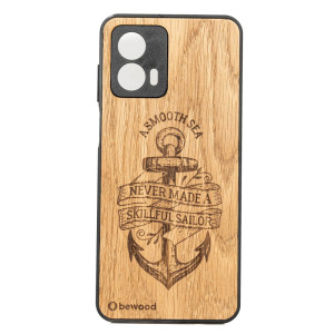 Drewniane Etui Bewood Motorola G53 5G KOTWICA DĄB