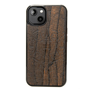 Drewniane Etui Bewood do iPhone 15 KALENDARZ AZTECKI ZIRICOTE