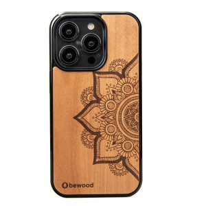 Drewniane Etui Bewood do iPhone 15 Pro MANDALA JABŁOŃ