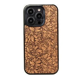 Drewniane Etui Bewood do iPhone 15 Pro LIŚCIE JABŁOŃ