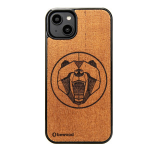 Drewniane Etui Bewood do iPhone 15 Plus NIEDŹWIEDŹ MERBAU