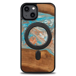 Etui Bewood Unique do iPhone 15 - Planets Saturn z MagSafe