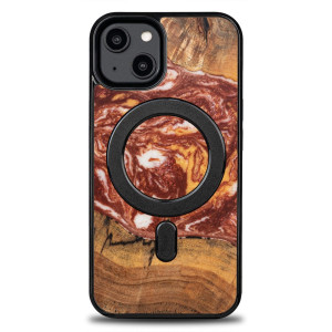 Etui Bewood Unique do iPhone 15 - Planets Mars z MagSafe