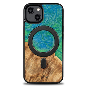Etui Bewood Unique do iPhone 15 - Neons Tokyo z MagSafe