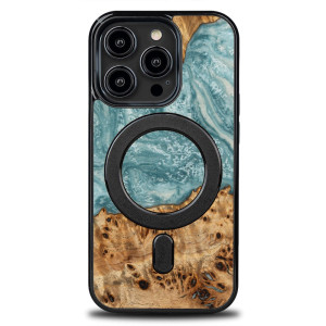 Etui Bewood Unique do iPhone 15 Pro - Planets - Uran z MagSafe