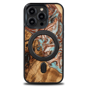 Etui Bewood Unique do iPhone 15 Pro - Planets - Jowisz z MagSafe