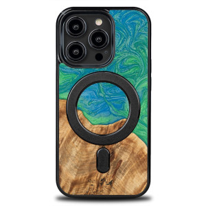 Etui Bewood Unique do iPhone 15 Pro - Neons - Tokyo z MagSafe