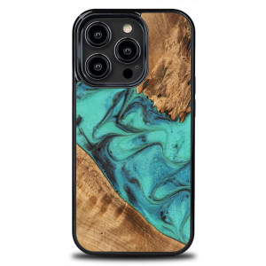 Etui Bewood Unique do iPhone 15 Pro - Turquoise