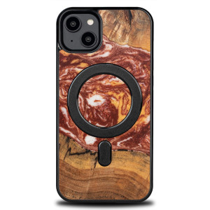 Etui Bewood Unique do iPhone 15 Plus - Planets - Mars z MagSafe