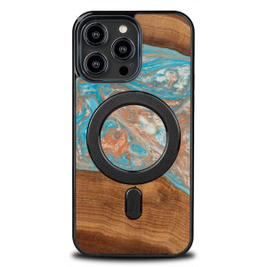 Etui Bewood Unique do iPhone 15 Pro Max - Planets - Saturn z MagSafe