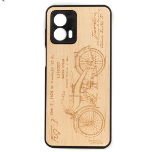 Drewniane Etui Bewood Motorola G53 5G HARLEY PATENT ANIEGRE