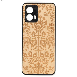 Drewniane Etui Bewood Motorola G73 5G POLSKI FOLK ANIEGRE
