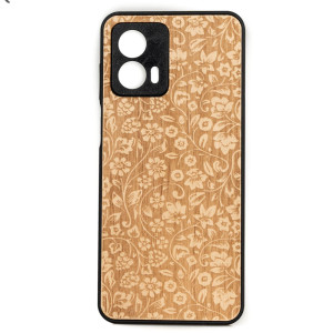 Drewniane Etui Bewood Motorola G73 5G KWIATY POLNE ANIEGRE