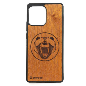 Drewniane Etui Bewood Motorola Edge 40 Pro NIEDŹWIEDŹ MERBAU