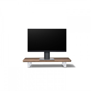Podstawka pod monitor Bewood - White - Orzech Amerykański - Short