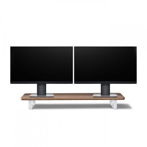 Podstawka pod monitor Bewood - White - Orzech amerykański - Long