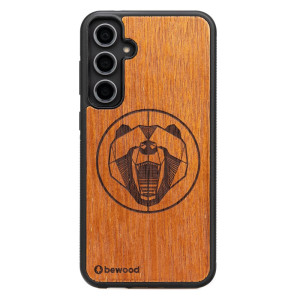 Drewniane Etui Bewood na Samsung Galaxy S23 FE NIEDŹWIEDŹ MERBAU