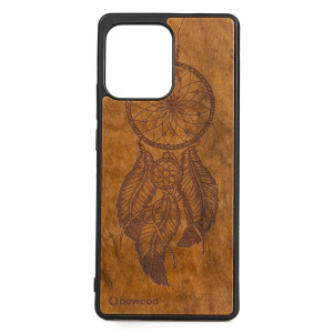 Drewniane Etui Bewood na Motorola Edge 40 Neo ŁAPACZ SNÓW IMBUIA