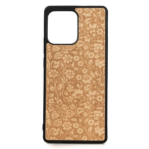 Drewniane Etui Bewood na Motorola Edge 40 Neo KWIATY POLNE ANIEGRE
