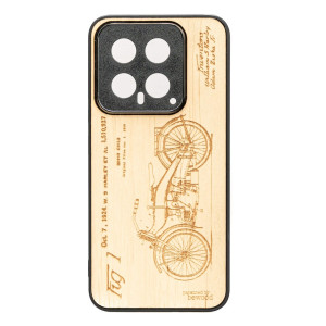 Drewniane Etui Bewood na Xiaomi 14 HARLEY PATENT ANIEGRE