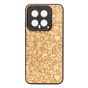 Drewniane Etui Bewood na Xiaomi 14 Pro KWIATY POLNE ANIEGRE