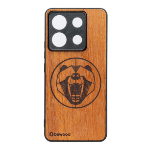 Drewniane Etui Bewood do Xiaomi Redmi Note 13 5G NIEDŹWIEDŹ MERBAU