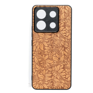 Drewniane Etui Bewood do Xiaomi Redmi Note 13 5G LIŚCIE JABŁOŃ