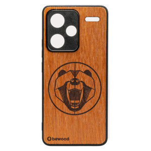 Drewniane Etui Bewood do Xiaomi Redmi Note 13 Pro Plus 5G NIEDŹWIEDŹ MERBAU